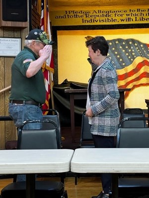 Ceremony for CA VVA Chapter 53 Vietnam veterans by members of the CA El Redondo Chapter NSDAR.